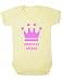 Personalised Princess Name Cute Crown Any Text Any Colour Custom Baby Grow Vest