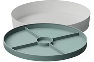 Jellystone Designs Tray Play – 2-in-1 Sensory Tray with Silicone Lid – Durable, Dishwasher Safe, Mess-Free Creative Play for Kids – Ages 18 Months+. Sage Green, 35.5 x 6 cm