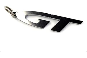 SPECIAL PARTS Porte-clés emblème GT en acier inoxydable poli