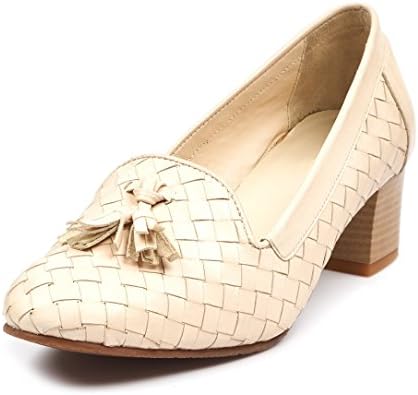 BOBERCK Grace Collection Women's Leather Court Shoes (10 US, Beige)
