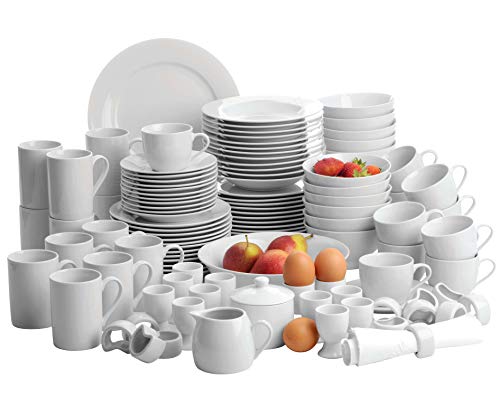Mäser, Serie Young, Kombiservice 112-teilig, Porzellan Geschirr-Set für 12 Personen