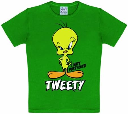 LogoshirtSpeedy Gonzales Kids T-Shirt - Looney Tunes Childrens Short Sleeve Crew Neck T-Shirt - Green - Licensed Original Design