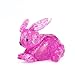 Produktbild Lazzboy's 3D Kristall Puzzle niedlichen Kaninchen Modell DIY Gadget Blöcke Gebäude Spielzeug Geschenk(Rosa)