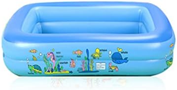 Inflatable children with swimming pool inflatable baby bath tub ( Color : Foot pump )