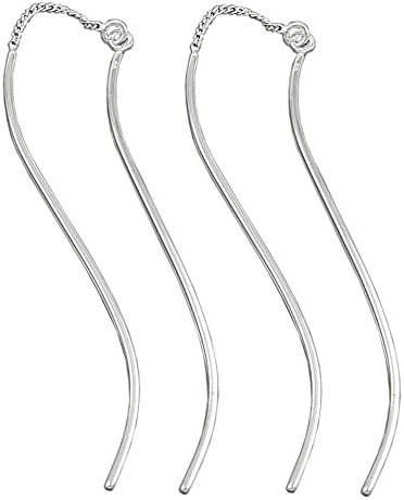 Thread Earrings 90054 - Double Wave Silver 925
