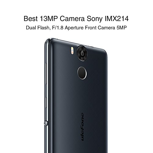 Ulefone Power - 4G Smartphone ohne Vertrag (ultra-groÃŸer 6050 mAh Akku, Schnellaufladung, 5.5 Zoll 1080 FHD Display, 2.5D Corning Gorilla 3 Glass, Android 6.0, Octa-Core 1.3GHz Prosessor, 3GB RAM + 16GB Interner Speicher, 13MP + 5MP Kameras, Dual SIM, Fingerabdruckscanner, WLAN, OTG, HotKnot, GPS) (Blau)