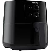 Philips Essential Airfryer sıcak hava frit&ouml;z&uuml;, 4,1 litre tava, yağsız frit&ouml;z, Rapid Air teknolojisi, HomeID uygulaması, zaman