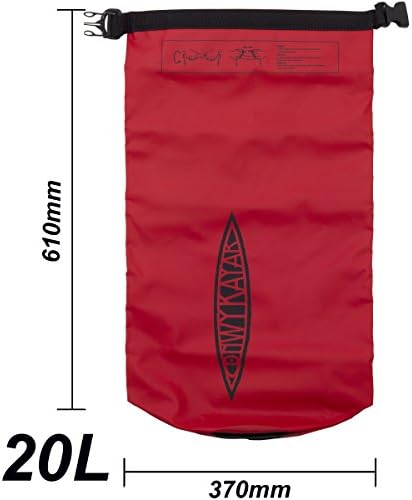 Conwy Kayaks HEAVY DUTY Waterproof Dry Bag 2L 5L 10L 20L Storage Pack Outdoor Kayaking Beach (20L)