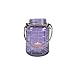 Produktbild Decostar Teelichthalter Windlicht mit Henkel Shelly Glas Lila D. 16cm H. 23cm WA