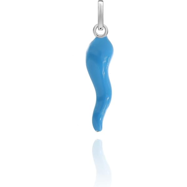 Orecchini Corno Portafortuna Rosso In Argento Sterling 925 Smaltato A Mano, Gioielli Anallergici Napoletani, 4x12 Mm