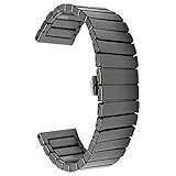 Keramik Uhrenarmband für Herren schwarz 22mm Schnellspanner Uhrenarmband Armband Armband Ersatz