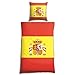 Produktbild VS Home Bettwäsche WM Weltmeisterschaft Spanien/80% Polyester 20% Baumwolle/135cm x 200 cm + 80cm x 80 cm, Größe:135 x 200 cm + 80 x 80 cm