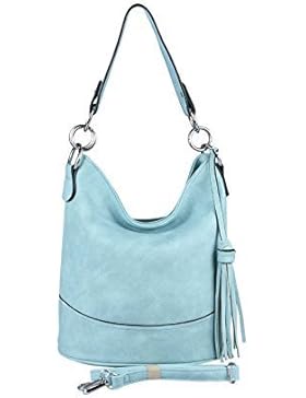 ital-design Damen Stern Tasche Shopper Henkeltasche Handtasche Schultertasche Umhängetasche