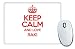Produktbild Rot Keep Calm und Love Raki Mauspad TXT 2874