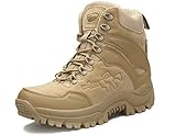 All-Terrain-Gummi-Außensohle, guter Griff mit geometrischem Musterdesign, rutschfest. EVA-Zwischensohle, ultraleicht und flexibel, sorgt für hervorragende Dämpfung und eignet sich für Outdoor-Sportarten. Zehenschutzkappe für Antikollisionsdesign, effektiv gegen äußere Erschütterungen. Die Zunge verhindert, dass Kieselsteine, Sand, Schmutz und andere Ablagerungen in Ihren Stiefel gelangen.