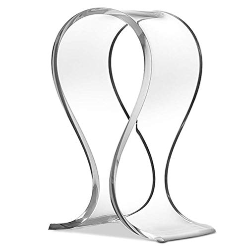 GETIT72 Headphone Display Stand Holder Rack, Acrilico Supporto per Cuffie Testa montata Auricolare scrivania Display Holder, Transparent, Taglia Libera