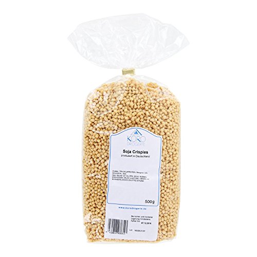 Preisvergleich Produktbild KoRo - Soja Protein Crispies / Protein Balls Aus Sojaprotein, Qualität Aus Deutschland, 500 g Vorteilspackung, Müsli, Eiweißzusatz, Fitness