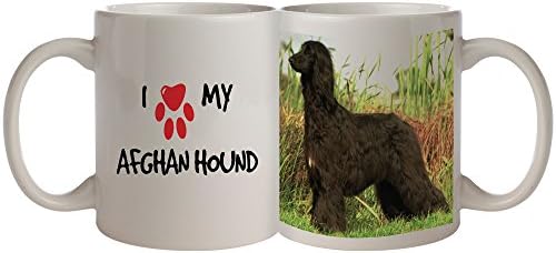 Koolart Koolpetz "I Heart My Afghan Hound" 11oz Mug Design.