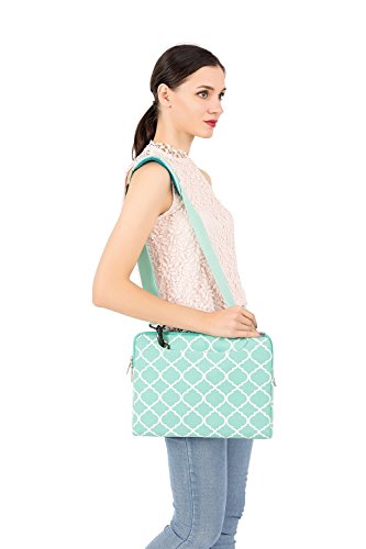 MOSISO Notebooktasche nur f  r Macbook 12 Zoll mit Retina Display 2017 2016 2015 Freisetzung Quatrefoil Stil Laptop Schultertasche Sleeve H  lle Umh  