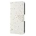 Produktbild JBTec® Flip Case Handy-Hülle BOOK #M44 GLITZER-EFFEKT zu Huawei Honor 6A - Handytasche Schutz Cover Bookstyle Booklet, Farbe:Weiß, Modell:Huawei Honor 6A