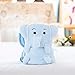 Produktbild IDEA HIGH Coral Fleece Blanket y Neugeborene Swaddle Wrap Tapete Infantil cobertor Bebe Manta 100 * 80cm 220g KF009: Elefant
