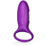Lovey Angel Anillo Masajeador vibra-dor para pene + 7 Modo de vibración + Impermeable y Carga por USB + Ideal Para Hombre Mujer Pareja