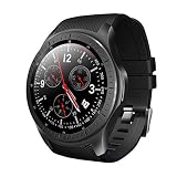 QHJ Smart Watch LEMFO LF25 GPS Smart Sportuhr HD Großbildschirmanzeige Bluetooth 4.0 1G 16G (Schwarz)