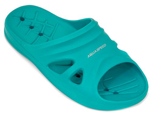 AQUA-SPEED Badeschuhe Badelatschen Schwimmbadschuhe für Kinder und Erwachsene Florida - 2