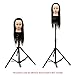 Anself Adjustable Hairdressing Tripod Hairdresser Training Head Stand Holder Cosmetology Mold Clamp