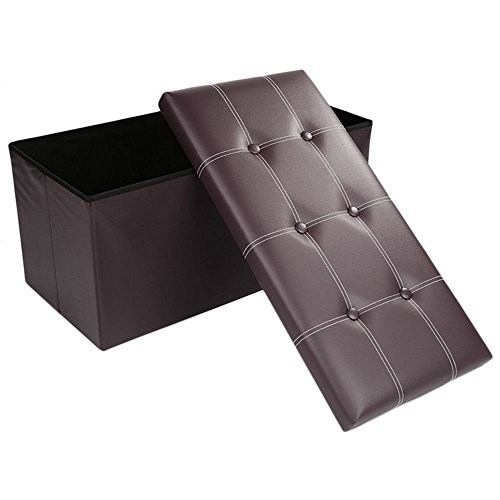 Foldable Faux Leather Ottoman Pouffe Box Stool Chest Storage Cushion Comfortable \ Furniture Home House Cabinet Desk Shelf Stand Dresser Seat Dining Living Room Chairs Table Contemporary Stylish Unique Ottoman Stuff Parents Kids Outdoor Indoor Sleeping Beside Office Hotel Entrance Decorative Special Large Big Small Durable Quality Couch Bedroom Modern Kitchen Gadgets Wood Solid