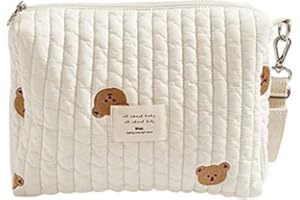 Sacs à Langer Portables universels pour bébé, Sacs à Langer pour Nouveau-nés Mini-Sacs à Couches Organisateur de Maman Fermeture à glissière à Une épaule Broderie Sac pour Maman à imprimé Ours