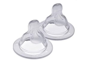 Mam 66415100 Przyssawka Rozmiar, dla Dzieci od 6 Miesięcy +, Przezroczysta, 2 Sztuki