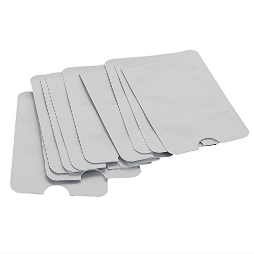 BQLZR N12172 - Fundas para tarjetas de cr dito y pasaportes impermeables protecci n RFID contra robos 10 unidades plata reviews BQLZR N12172 - Fundas para tarjetas de cr dito y pasaportes impermeables protecci n RFID contra robos 10 unidades plata
