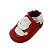 Sayoyo Soft Leather Baby Shoes with Duck (0-6 months,Red)