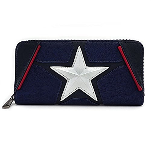 Preisvergleich Produktbild Loungefly Marvel Captain America Star Portemonnaie Blau