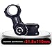 Produktbild Uhruolo Fahrradschaft 0~60 ° Einstellbarer Fahrradschaft Extender Bike Riser Für Lenker Extender 110 cm,25.4Cm