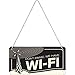 Produktbild Nostalgic-Art 28013 Achtung Wi-fi, Hängeschild, 10 x 20 cm