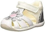  Geox Baby Mädchen B Each Girl a Sandalen, Weiß (White/Silver C0007), 21 EU