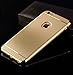 Produktbild Schutzhülle kompatibel mit Apple iPhone 6 / 6S Hülle [3in1 Full-Body Metallic Case] Handyhülle Bumper [Gold]