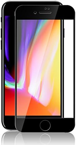 iPhone 8 plus Screen Protector, Vaxiuja 5D Full Coverage 9H HD Premium Tempered Privacy Glass Screen Protector for iPhone 8 plus, [Black]