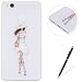 Produktbild HUAWEI P9 Lite Hülle,Feeltech [Crystal Clear] Flexible Silikon Schutzhülle Ultra-Slim Gel TPU Bumper Cover [Kratzfeste,Scratch-Resistant] mit Premium Karikatur-Entwurfs-Muster, Durchsichtige Rückschale Weiche Silikon Ultradünne Kristallklare Handyhülle für HUAWEI P9 Lite - Einkaufen Mädchen