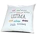 Produktbild Kopfkissen mit Namen Ultima - Motiv Positive Eigenschaften, 40 cm, 100% Baumwolle, Kuschelkissen, Liebeskissen, Namenskissen, Geschenkidee, Deko