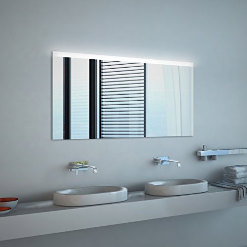 Noemi - LED Badspiegel mit Beleuchtung + Kippschalter - (B) 160 cm x (H) 80 cm