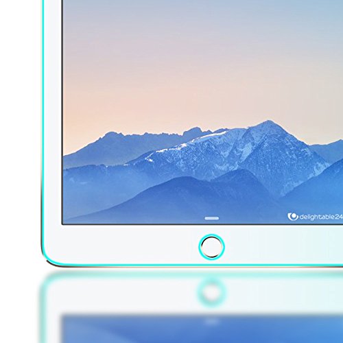 delightable24 Tempered Glass Panzerglasfolie Displayfolie für Apple iPad AIR & AIR 2 Tablet – Kristall Klar - 7