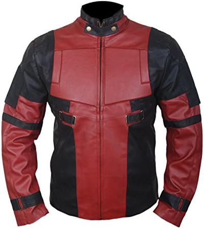 Men's Deadpool Ryan Reynolds Faux Leather (Synthentic Leather) Jacket-XXS