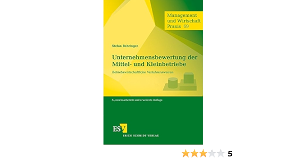 Unternehmensbewertung Der Mittel Und Kleinbetriebe Behringer Prof Dr Stefan Amazon De Bucher