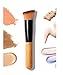 LyDia® Flat Angled Wooden Handle Blusher/Face Powder/Liquid Foundation/Face Contour Makeup Brush