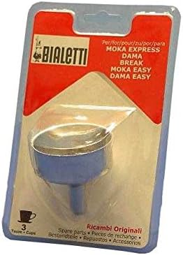 Filter Funnel Moka Caffe Bialetti Coffee Maker 3 Cups Stainless Steel # AG17