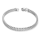Lafeil Armband Silber Gravur Armband Herren Edelstahl Armband Silber Box Herren Armreifen Für Herren Punk Gothic
