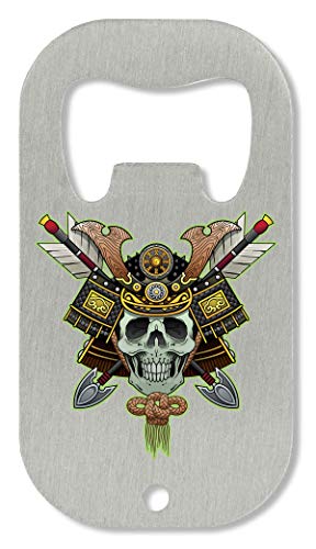 D&D Samurai Skull | Battle | Martial Arts | Colorful Style | Japan | East Culture | Simple | Style Apri Bottiglia